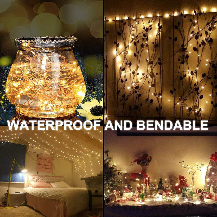 Photo Clip 17Ft - 50 LED Fairy String Lights with 50 Clear Clips for  Hanging Pictures, Photo String Lights with Clips - Perfect Dorm Bedroom  Wall