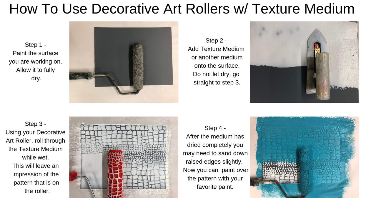 Zebra Skin Decorative Patterned Paint Rollers 