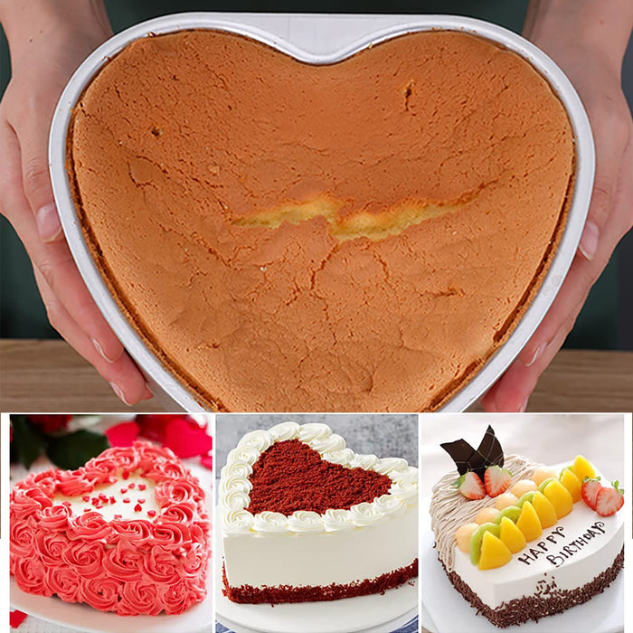 Red Heart-Shaped Cake Mold - Daiso Japan Middle East