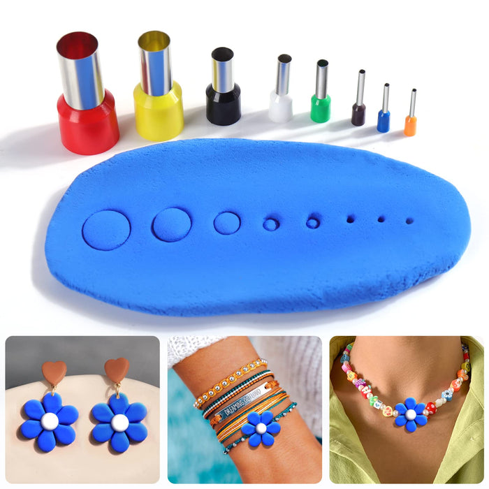 Plastic Polymer Clay Earring Cutters with Earring Cards Earring Hooks Jump Rings Earring Backs Self Sealing Bags Different Shape DIY Clay Cutter for