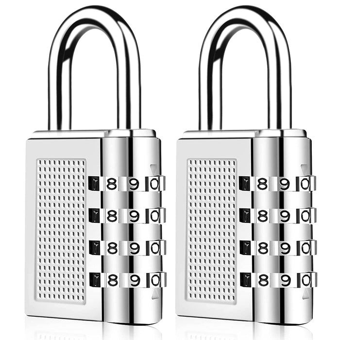 ALOANES 2 Pack Combination Steel Lock-4 Digit Outdoor Waterproof Locke —  CHIMIYA