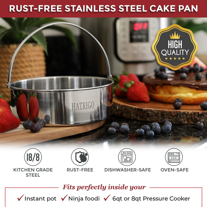 ekovana Stainless Steel Cheesecake Push Pan 7 inch 