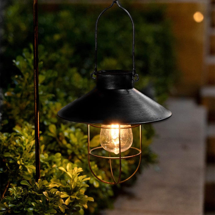 Solar Lantern Hanging LED Light Yard Outdoor Patio Garden Lamp Decor  Waterproof