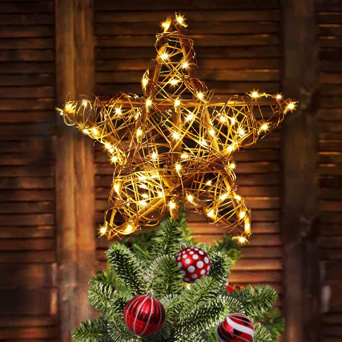 Christmas Tree Topper Christmas Straw Topper Rustic -  UK in 2023