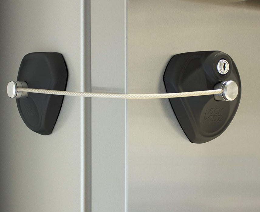 Refrigerator Door Lock with 2 Keys Window Lock File Drawer Lock Freezer  Door Lock, Fridge Lock and Child Safety Cabinet Lock