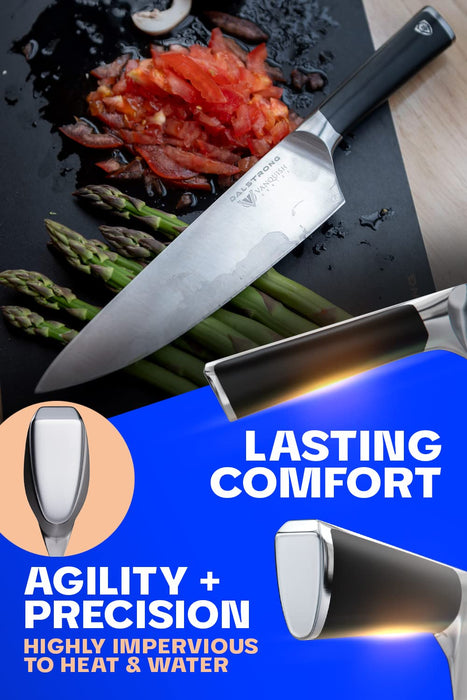 ASETY Kitchen Knife Professional Chef Knife Set 3 Piece, Ultra Sharp German  Stainless Steel Knife and Finger Guard, Ergonomic Handle, NSF Food-Safe