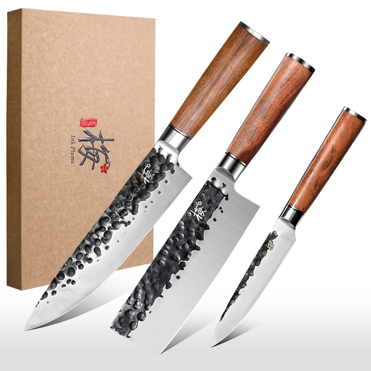 Professional Chef Knife Set 5 Piece Stainless Steel Blade, Balanced,  Ergonomic Handle, for Use in Home, Hotel or Restaurant 