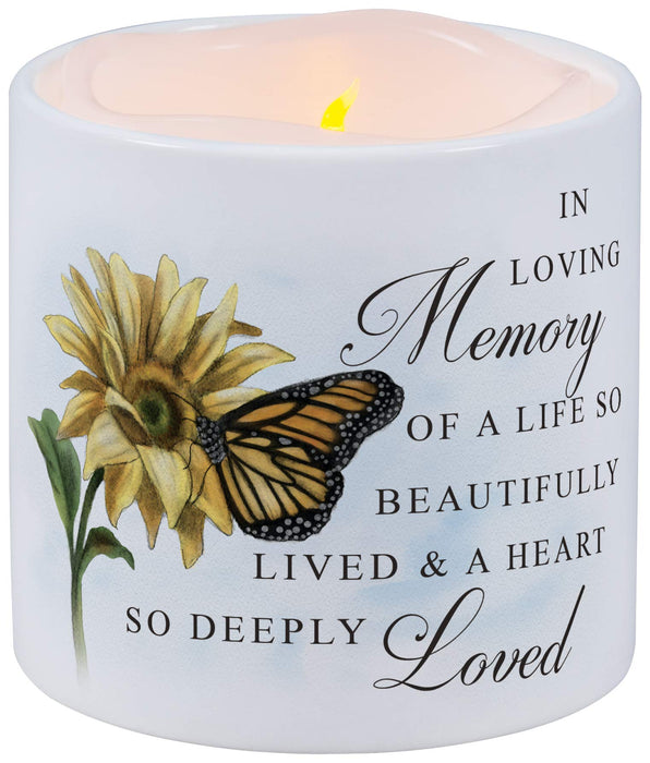 The Bridge Collection 'in Loving Memory' Flameless Candle with Holder