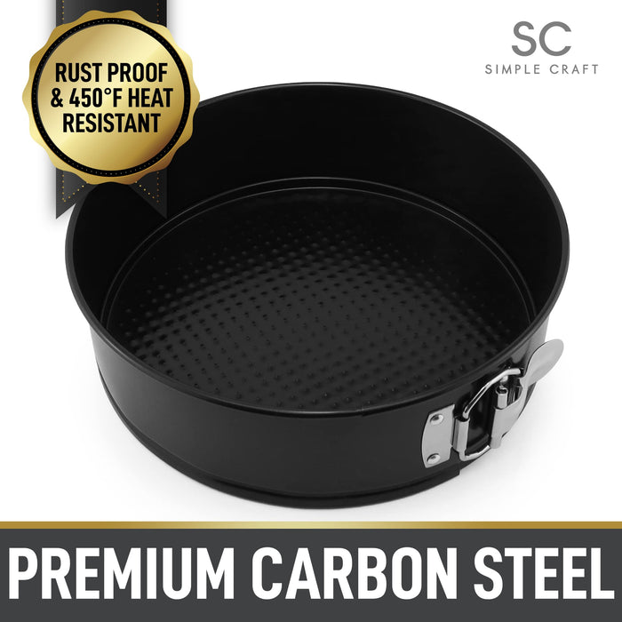 9inch Springform Pan Carbon Steel Non-Stick Leakproof Round