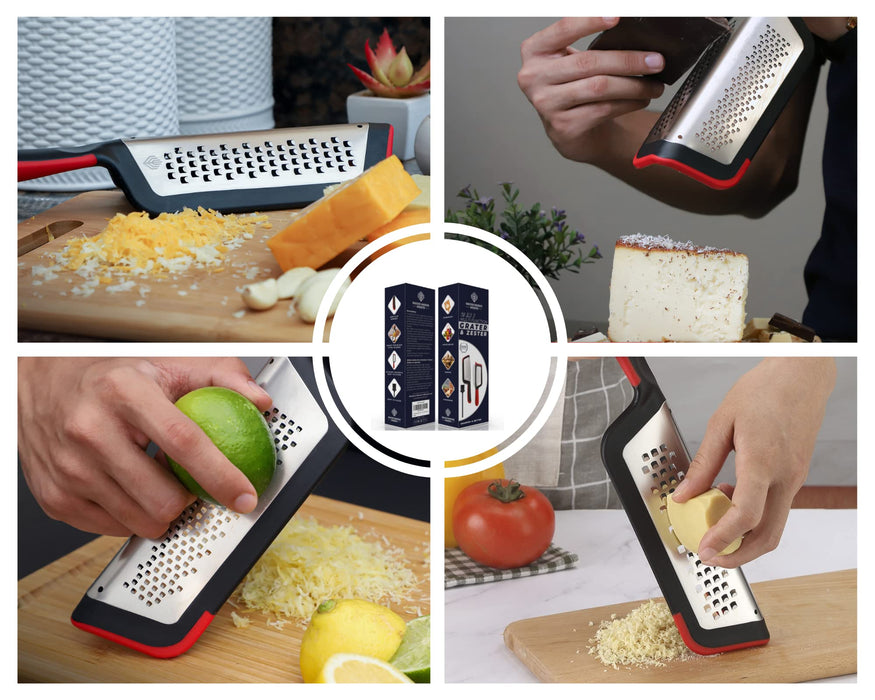 1set Stainless Steel Cheese Grater, Handheld Rotary Cheese Shredder,  Creative & Multi-functional