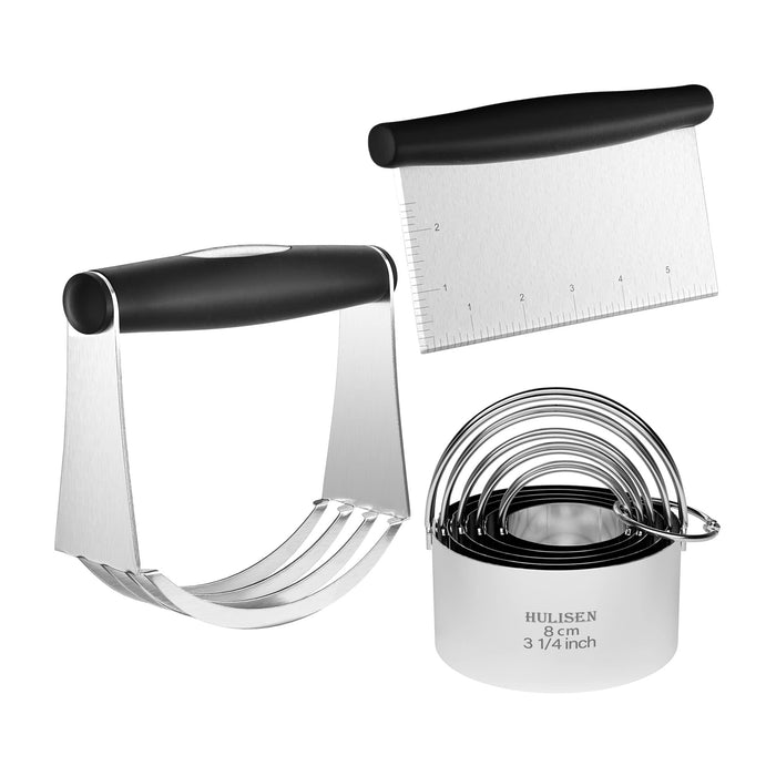 Pastry Dough Blender with Heavy Duty Stainless Steel Blades Baking Tool for  Home