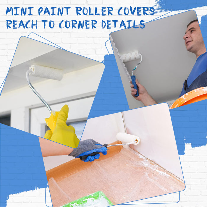 Foam Paint Roller Set with 6-Inch High-Density Foam Mini Roller