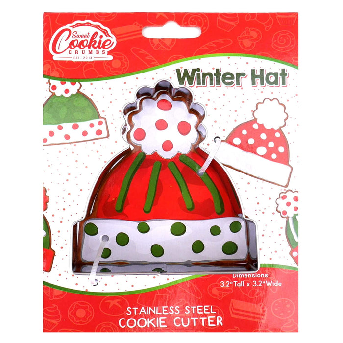 Christmas Hat, Sweet Cookie Crumbs Cookie Cutter, Stainless Steel, Dishwasher Safe