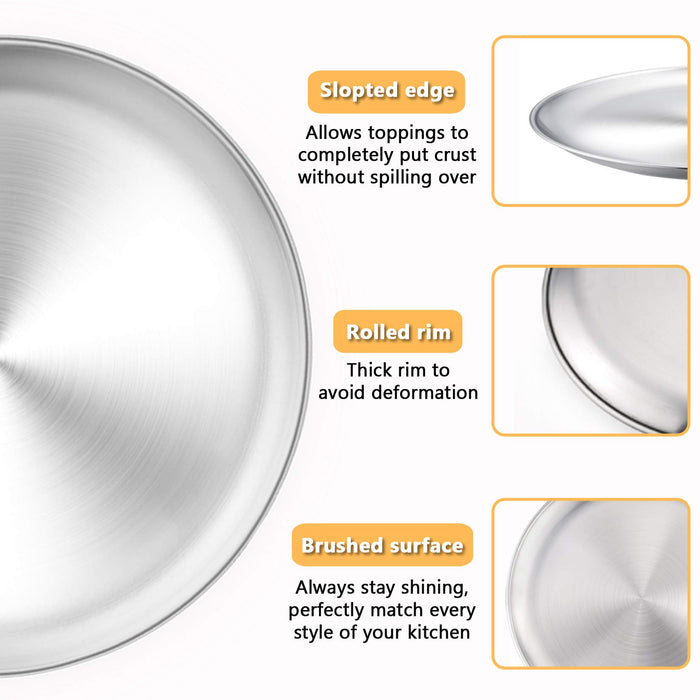 Heavy Gauge Metal Round Pizza Pan