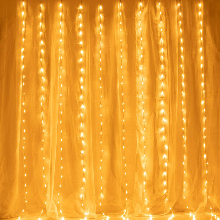 AWQ 300 LED 6.6ft x 9.8ft Window Curtain String Light Window Fairy