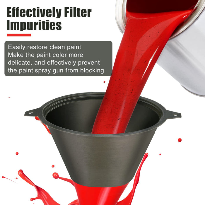 30 Pcs Paint Filter 100 mm Plastic Paint Strainer with Fine Nylon Mesh Reusable Industrial Nylon Mesh Paint Filter for Filter Oil, Water Based Oil Paints, Food Residue