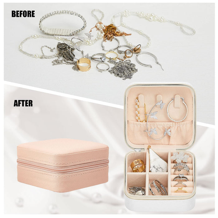 12 Pcs Travel Jewelry Case Bridesmaid Boxes Jewelry Travel Organizer Small Jewelry Box Mini Storage Organizer Storage Box