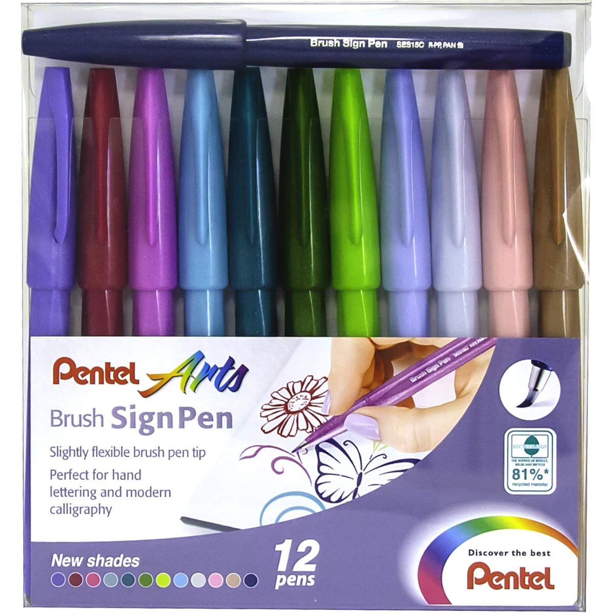 Sign Pen Brush Tip Violet