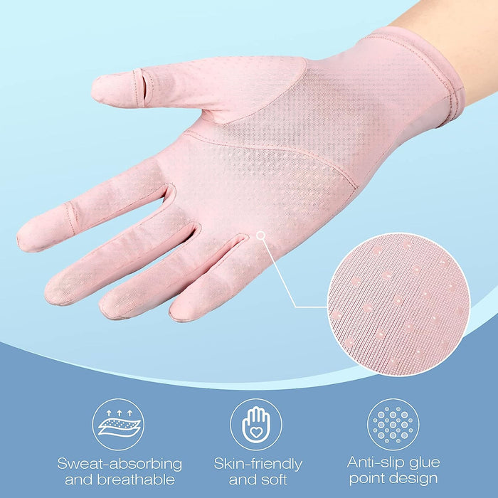 3 Pairs UV Protection Gloves Women, Sunscreen Gloves, Summer Sun