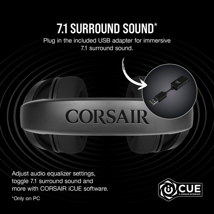 Corsair HS65 Wireless Multiplatform Gaming Headset with Bluetooth - Dolby  Audio 7.1 - Omni-Directional Microphone - iCUE Compatible - PC, Mac, PS5