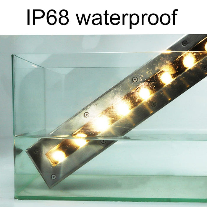 Recessed Underwater Light - Recessed Spotlight, LED Decking Lights Rectangle IP68 Waterproof Stainless Steel Material Underwater Light, for Garden, Underwater, Pool Walkway