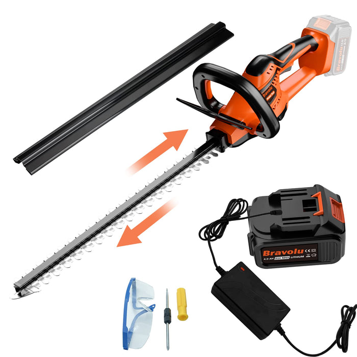 Hedge Trimmer Maxlander Hedge Trimmer Cordless with 22”Dual-Action