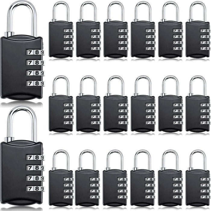 Small Combo Locks 3 Digit Combination Lock Luggage Number Locks Backpack  Lock Waterproof Padlock for Suitcases Traveling Toolbox School Gym Employee