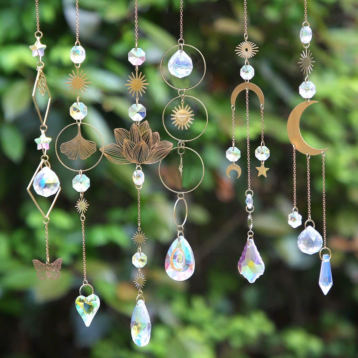 Sun Catchers,6Pieces Colorful Crystals Suncatcher Hanging for Window C —  CHIMIYA