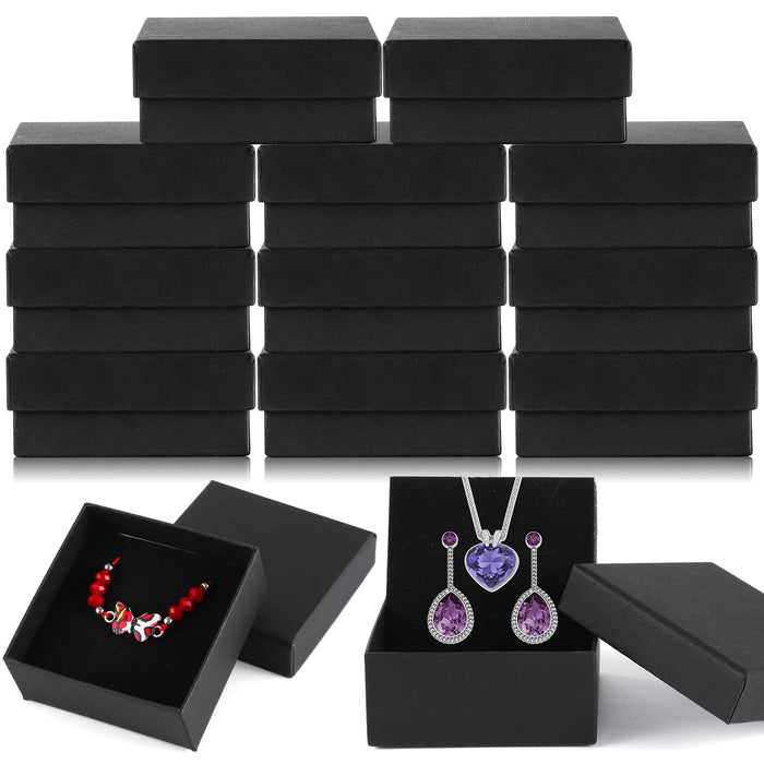 WSICSE 12 Pcs Jewelry Boxes, Small Boxes for Necklace Ring Bracelet Earring Cotton Filled Jewelry Box for Jewelry Organizer