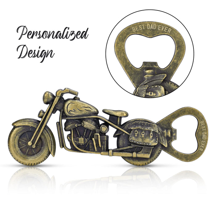 Motorcycle Bottle Opener s for Men Fathers Day Dad s from Daughter Son Bronze Beer Unique Birthday s for Him Dad Husband