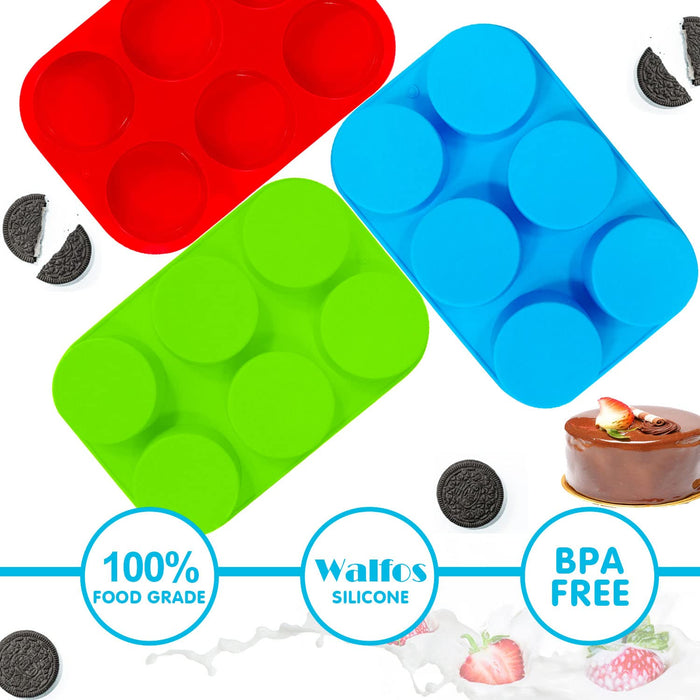 Silicone Oreo Cookie Mold, Walfos Round Cylinder Chocolate Covered Ore —  CHIMIYA