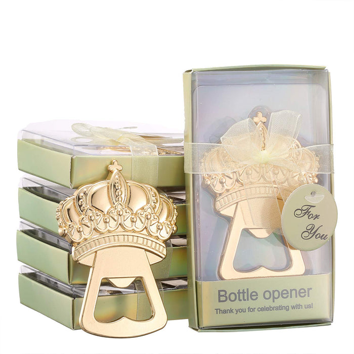 Set of 24 Crown Bottle Openers for wedding Party Favor Baby Shower Souvenirs s Birthday Bridal Shower Favor or Party Decoration
