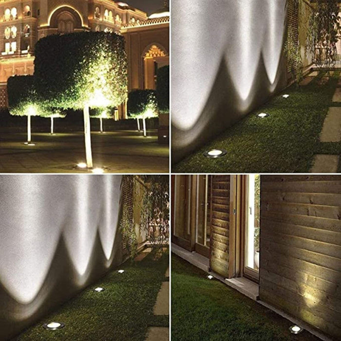 Lawn Decorative Lamp - IP67 Waterproof Fountain Light, Outdoor Landscape LED Lighting, Embedded Fountain Pool Spotlight, Stainless Steel Color Landscape Lights (Color : Green, Size : 5w(AC85-265V))