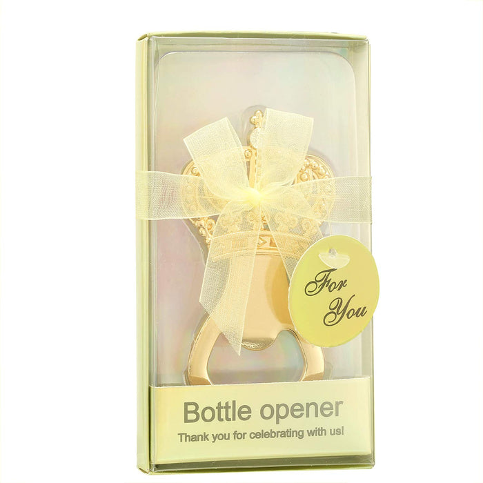 Pack of 48 Gold Crown Bottle Opener Wedding Favors,Party Favors for Guest Souvenir for Baby Shower Birthday Party Decorations