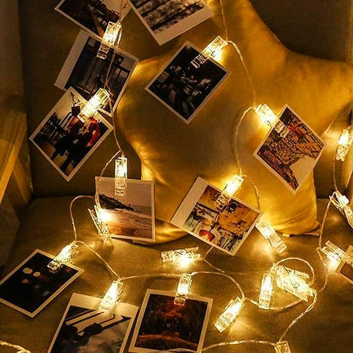 Mind-Glowing Photo Clip String Lights - Hanging Pictures Fairy Lights for Bedroom, Gifts for Teenage Girls 10-14 Year Old, Cu
