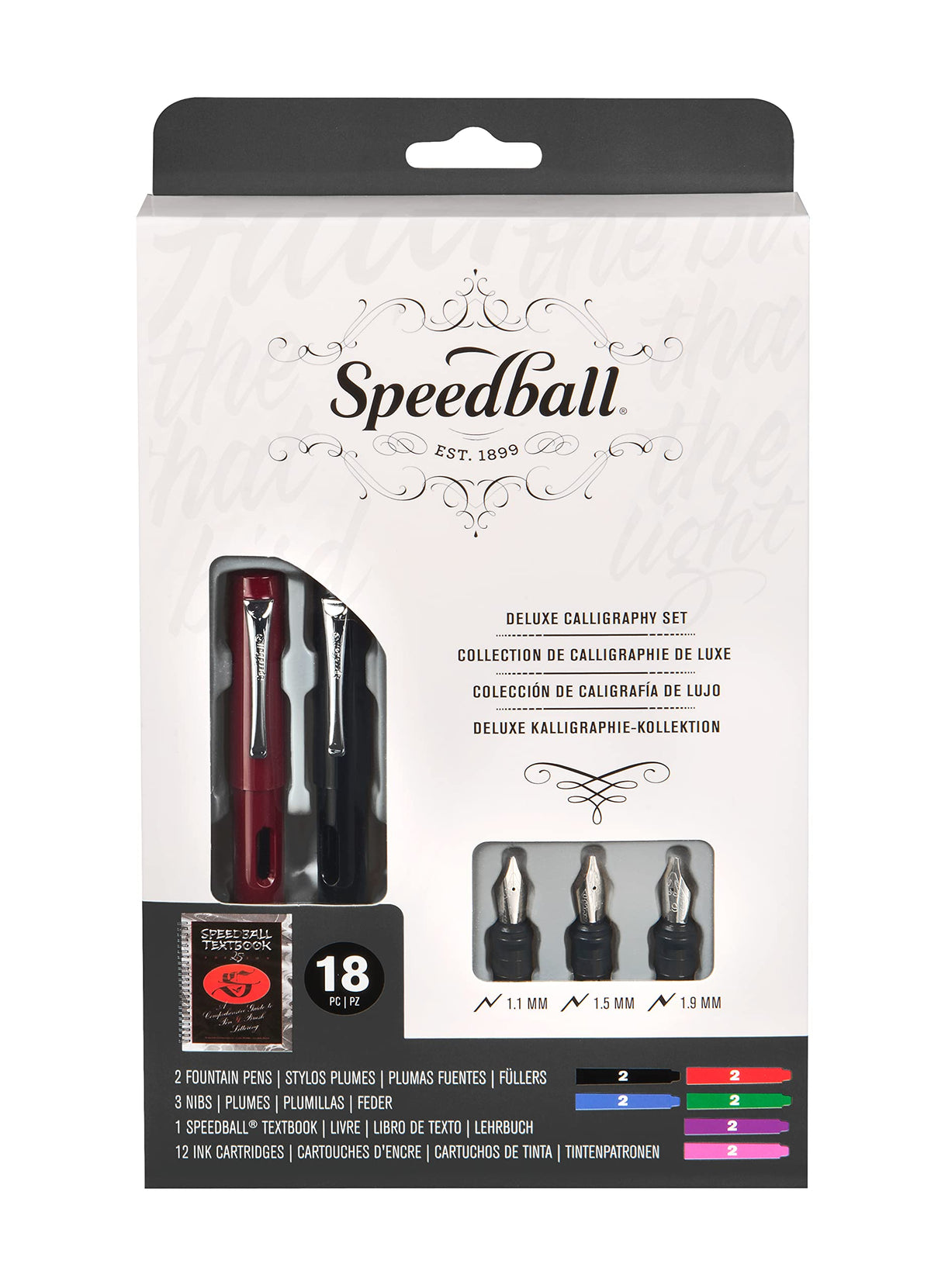 Speedball 002904 Calligraphy Deluxe Fountain Pen Set Pen Set - With 2 —  CHIMIYA