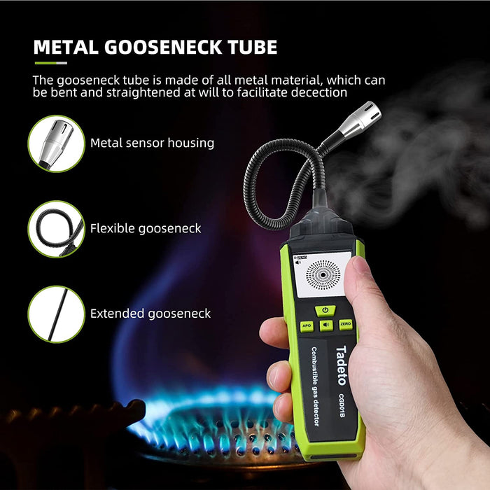 Combustible Gas Detector with Flex Gooseneck