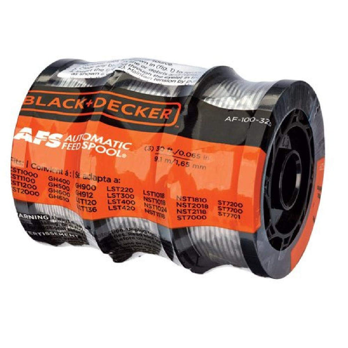 Black & Decker AF100 Spool And RC-100P Cap 3-Pack