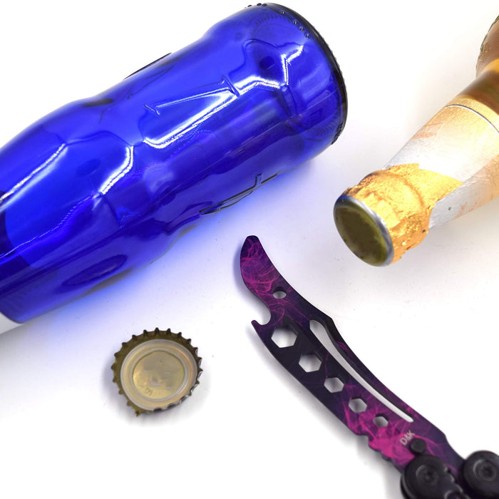 D&Kmall Practice Flip Stick Bottle Opener - Stainless Steel Opener Zinc Alloy Handle, Easy to Use