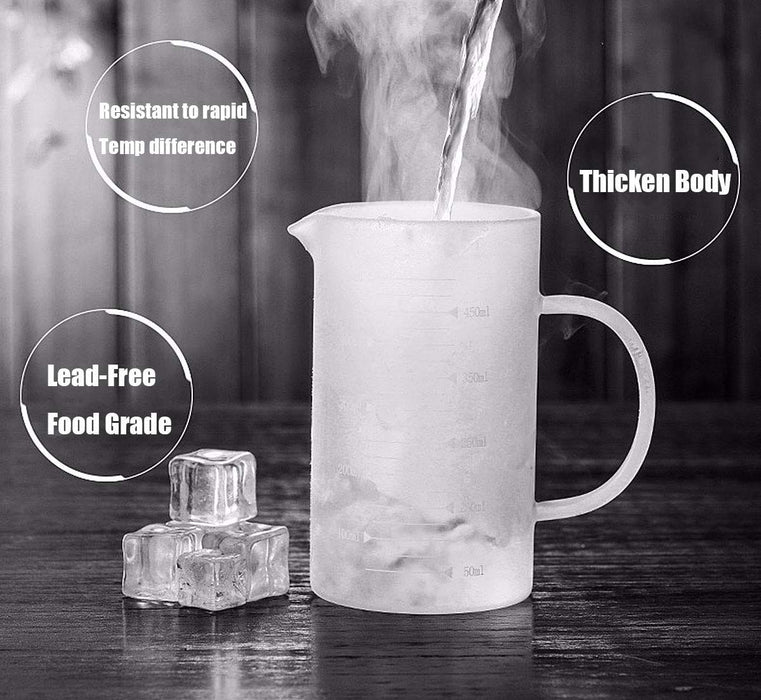 Glass Measuring Cup with Scale High Temperature Resistant