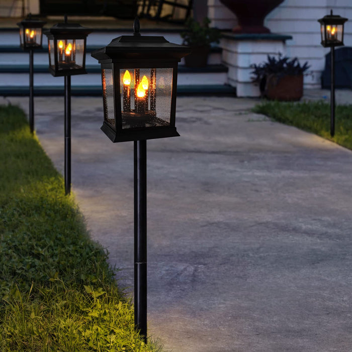 Beautyard Outdoor Solar Lanterns Decorations Candles Lanterns Flickeri —  CHIMIYA