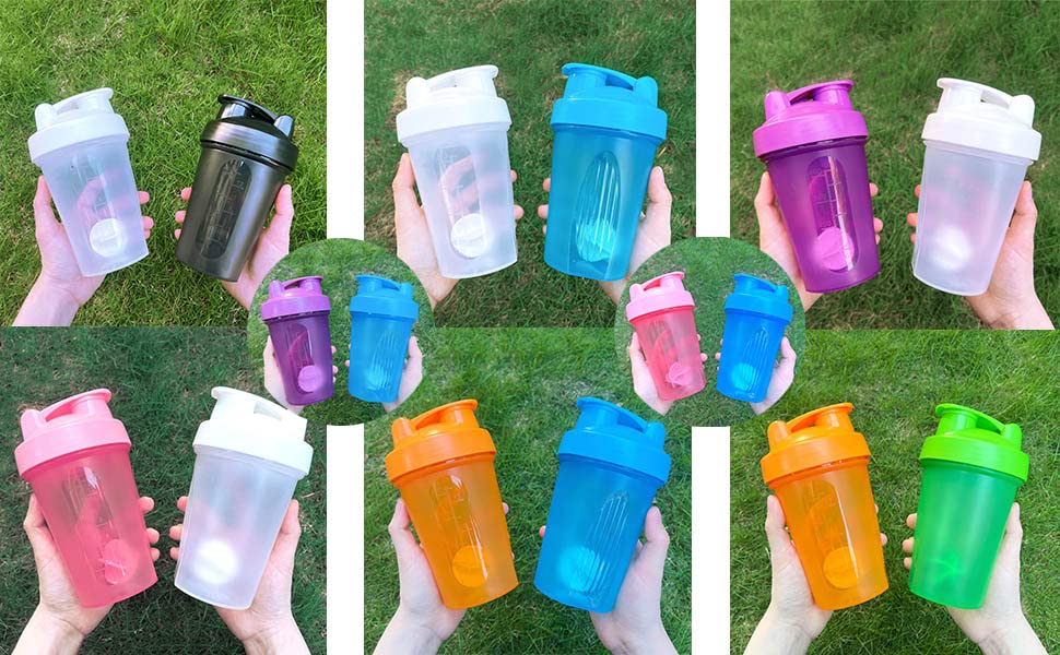bpa free plastic 400ml shaker cups