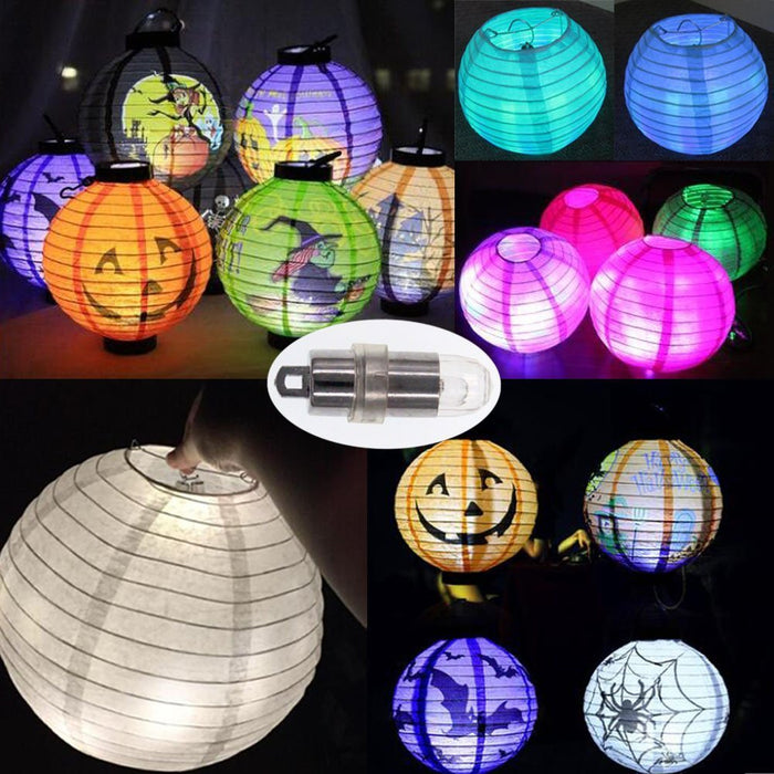 50 Pieces LED Lights Battery Operated Paper Lanterns Balloon Small