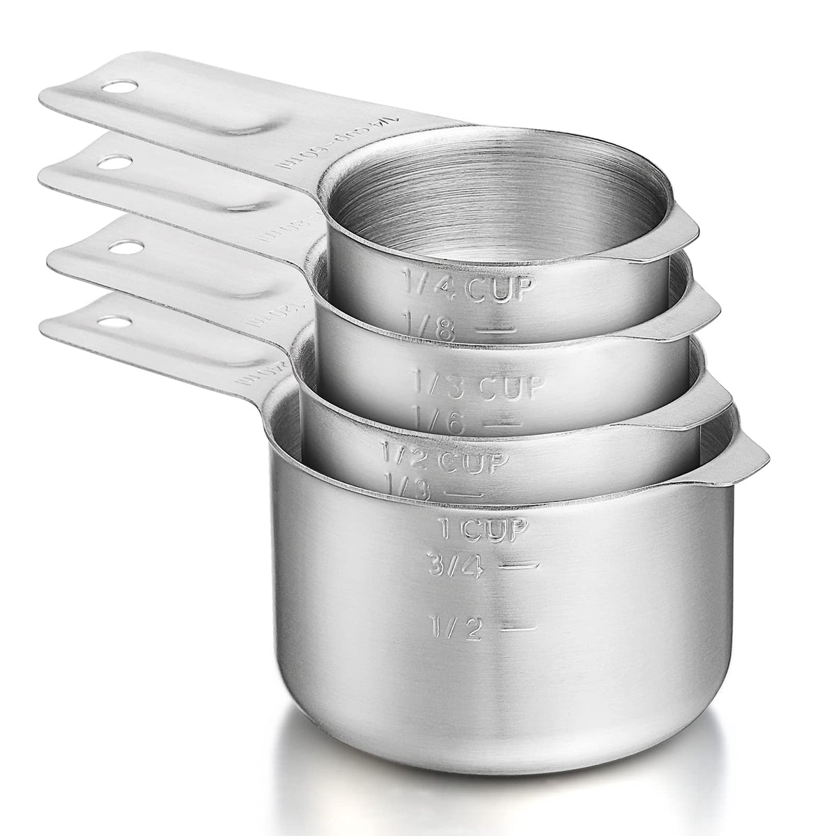 Measuring Cup, 1/4 Cup, Stainless Steel