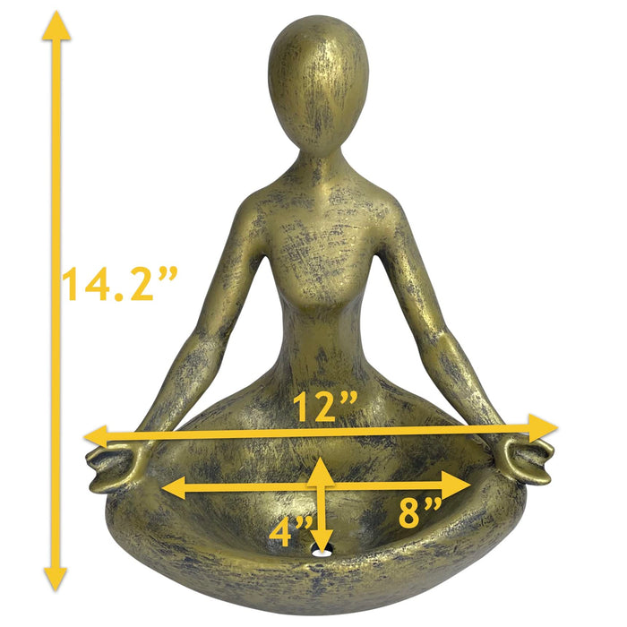 ZESTIGREENS Deluxe Yoga Zen Meditation dEcor, Yoga Pose Statue