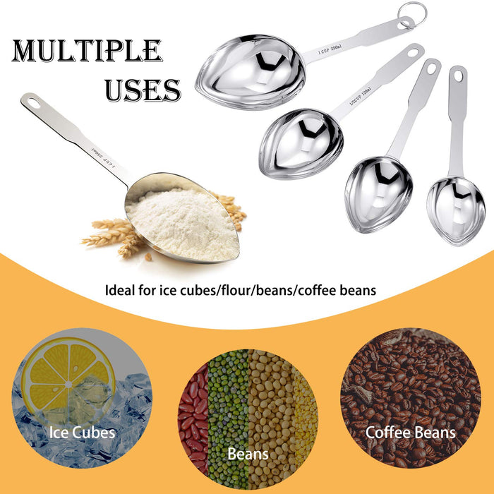 kitchen scoops different sizes Coffee scoop Grain Practical One-Piece Flour