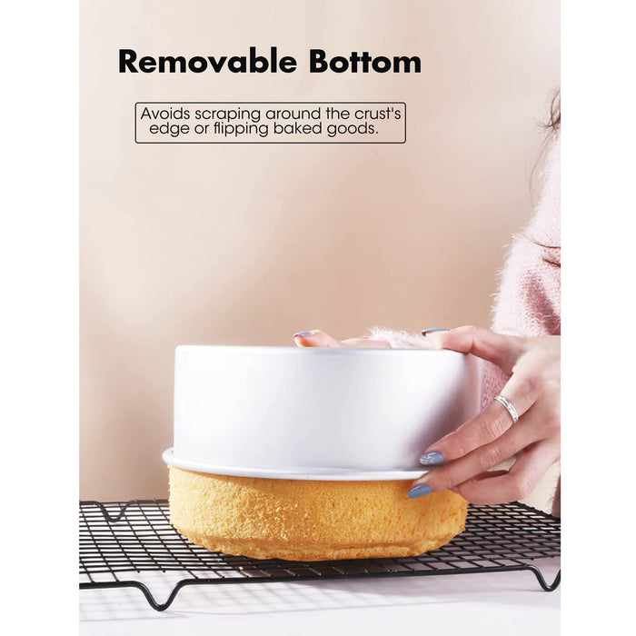 Cake Pan Baking Pan,4 Pieces Aluminum Round Cake Pans Tins with Remova —  CHIMIYA