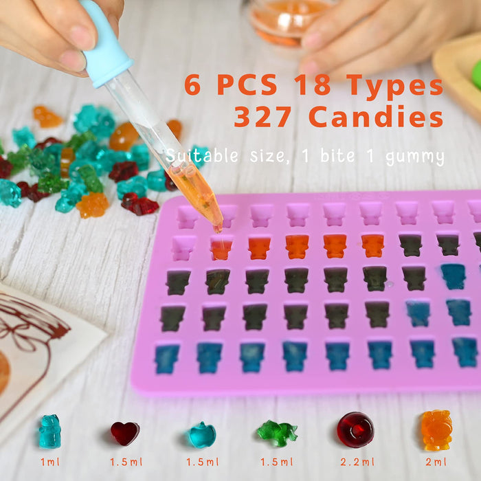 Candy Molds Silicone Gummy Molds - Fruit Silicone Molds Including