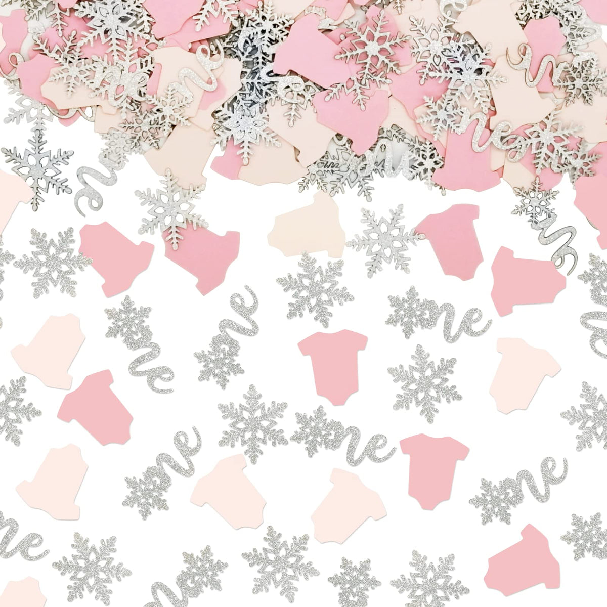 200PCS Snowflakes One Confetti Winter Onederland 1st Birthday Girl Dec —  CHIMIYA