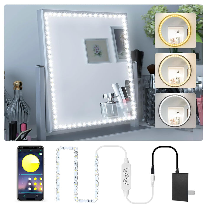 LED Vanity Lights For Mirror, Consciot Hollywood Style Vanity